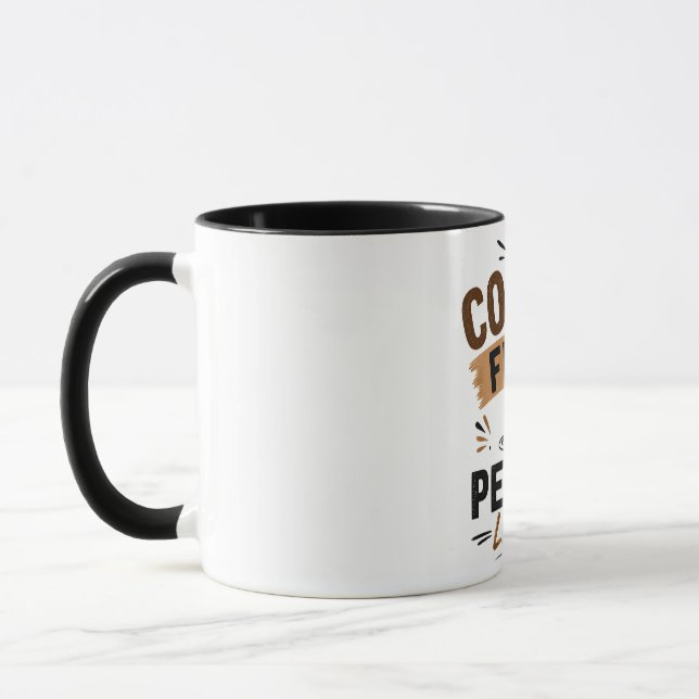 Taza de café divertida: Café primero, gente despué (Izquierda)