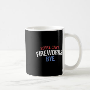 Taza De Café Divertida camiseta de fuegos artificiales Lo sient