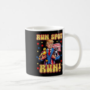 Taza De Café Divertida Carrera De Trump Harris Manchas Carrera
