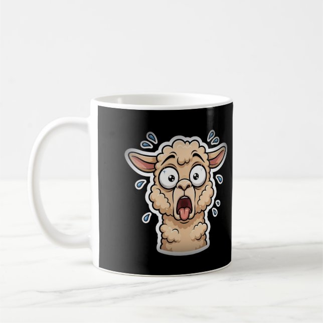 Taza de café divertida con Llama dramática que jad (Izquierda)