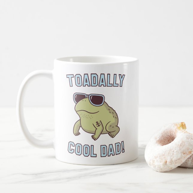 Taza de café divertida con sapo genial papá Toad P (Con donut)
