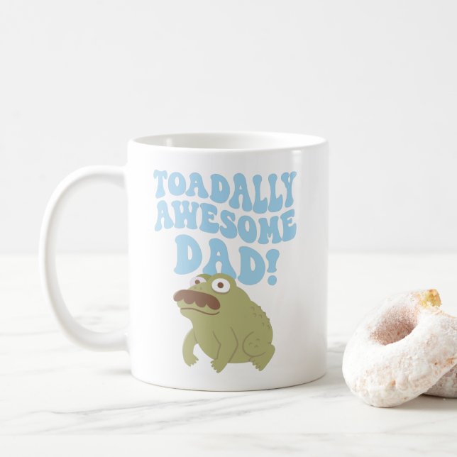 Taza de café divertida con sapo totalmente genial  (Con donut)