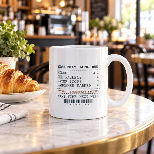 Taza De Café Divertida Corrió 13 Millas Por Panque