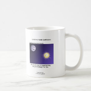 Taza de café divertida de astronomía trabajando po