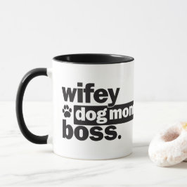 Taza de café divertida de Boss de la mamá del