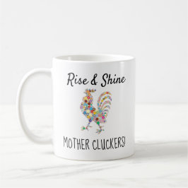 Taza de café divertida de Cluckers de la madre de