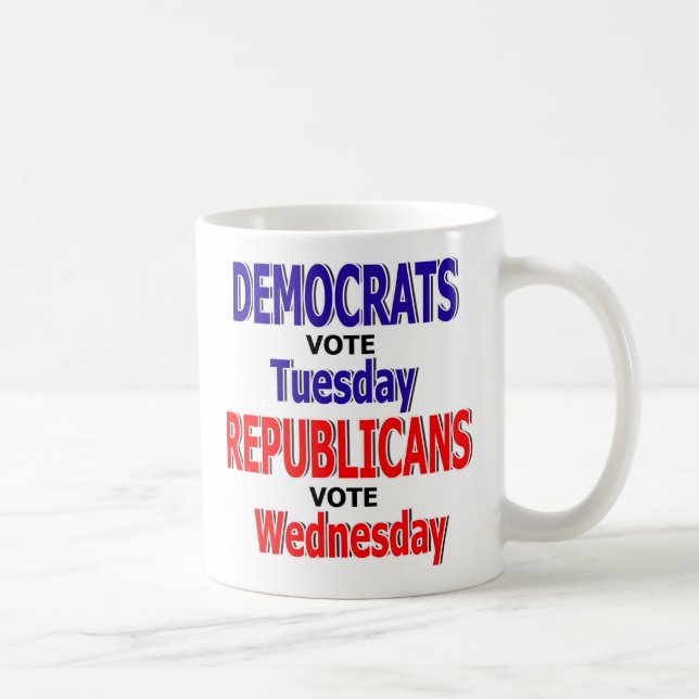 Taza de café divertida de Demócrata (Derecha)