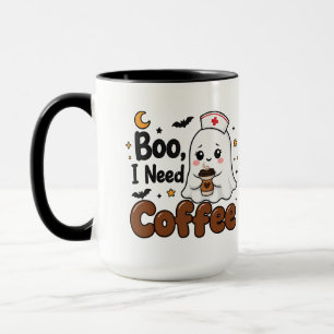 Taza de café divertida de enfermera de Halloween c