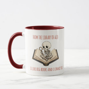 Taza de café divertida de esqueleto con dos tonos