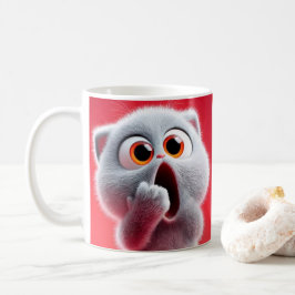 Taza de café divertida de gato sorprendido – Regal