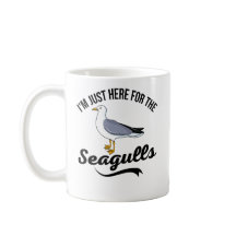 Taza de café divertida de gaviota - Estoy aquí sol