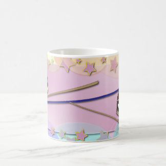 Taza de café divertida de Kawaii del personaje de