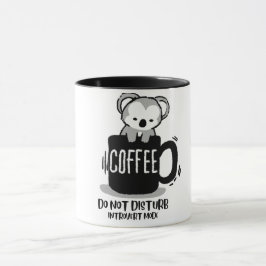 Taza de café divertida de koala