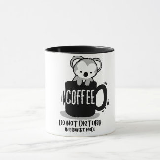 Taza de café divertida de koala