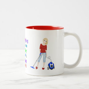 Taza de café divertida de la aspiradora