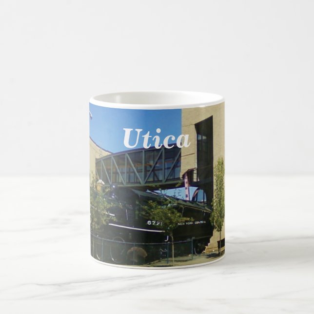 Taza de café divertida de la foto de Utica, Nueva (Centro)
