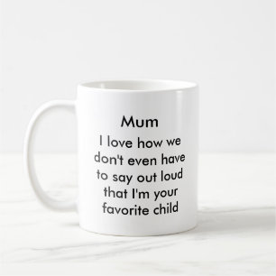 Taza de café divertida de la mamá