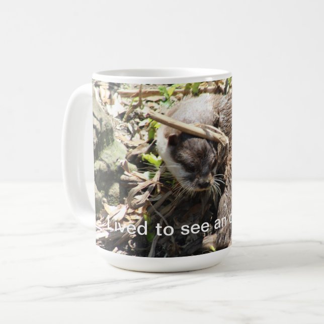 Taza de café divertida de la nutria (Anverso izquierdo)