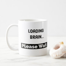 Taza de café divertida de la taza el | del cerebro