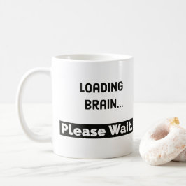 Taza de café divertida de la taza el | del cerebro