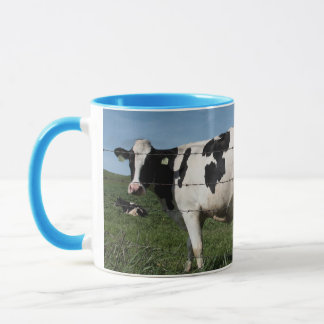 Taza de café divertida de la vaca para las mamáes