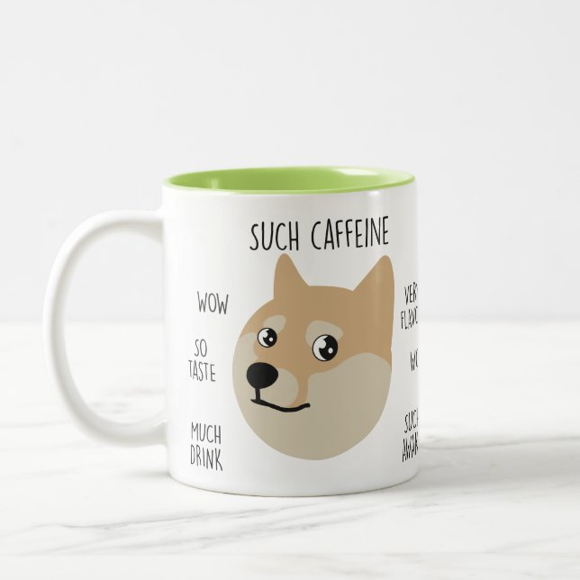 Taza de café divertida de Meme del "dux" (Izquierda)