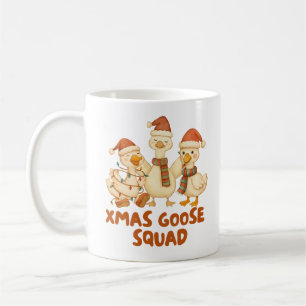 Taza de café divertida de Navidad - Xmas Goose Squ