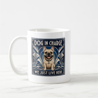 Taza de café divertida de perro francés - Taza