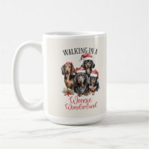 Taza de café divertida de perro salchicha para Nav