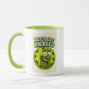 Taza de café divertida de pickleball