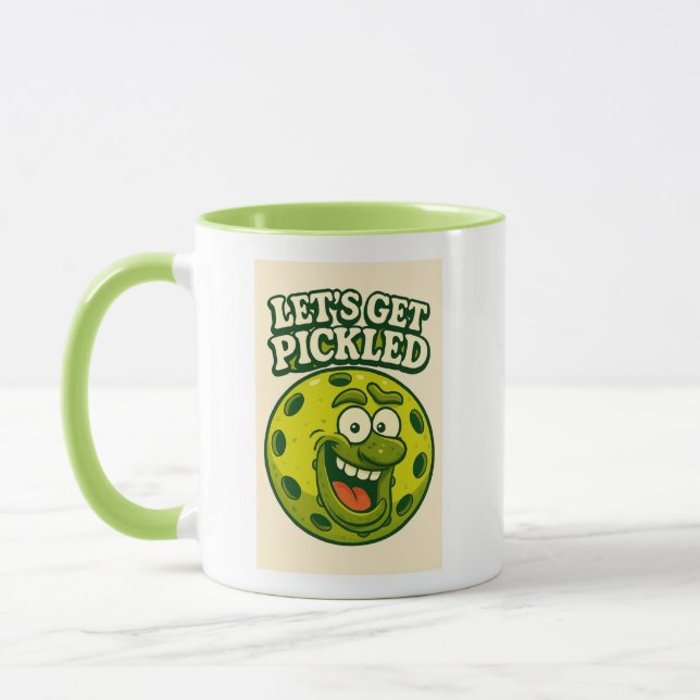 Taza de café divertida de pickleball (Izquierda)