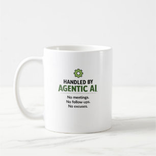 Taza de café divertida de tecnología manejada por 