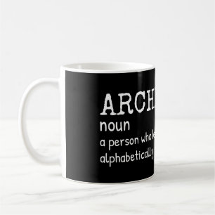 Taza De Café Divertida definición de archivista