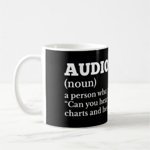 Taza De Café Divertida definición de audiólogo