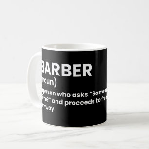 Taza De Café Divertida definición de barbero