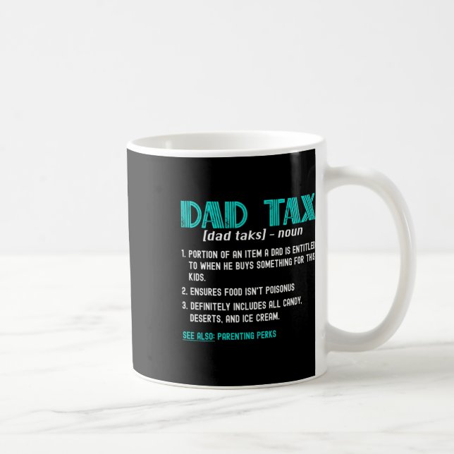 Taza De Café Divertida definición de impuesto a papá de camiset (Derecha)