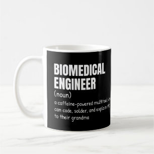 Taza De Café Divertida definición de ingeniero biomédico