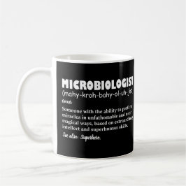 Taza De Café Divertida definición de microbiólogo