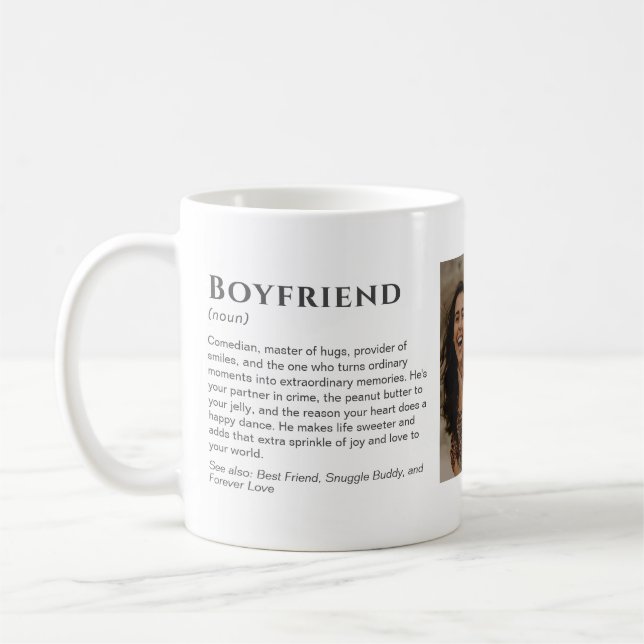 Taza De Café Divertida definición de Personalizado de novio con (Izquierda)