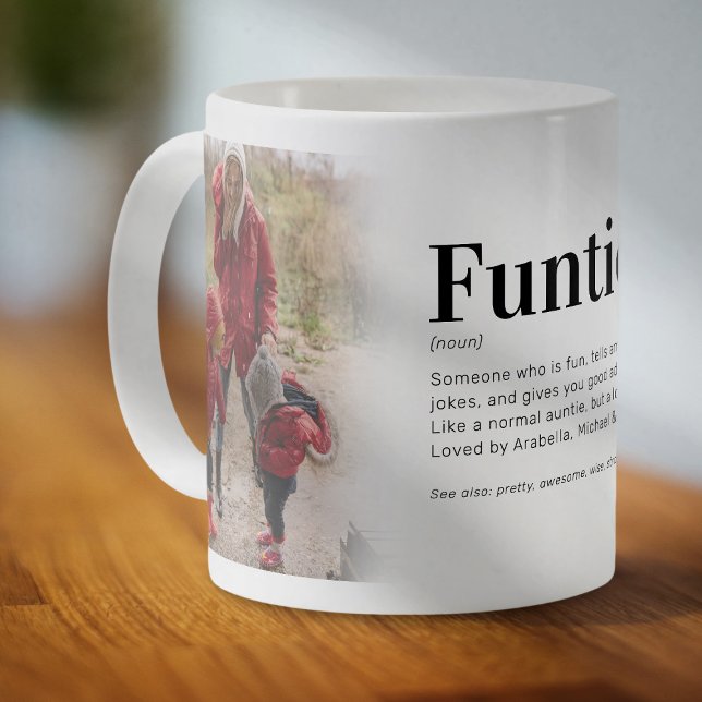 Taza De Café Divertida definición graciosa tía foto café tazón (Subido por el creador)