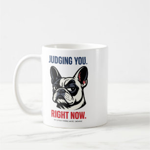 Taza de café divertida del Bulldog Francés que te 