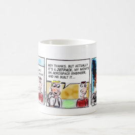 Taza de café divertida del ingeniero aeroespacial