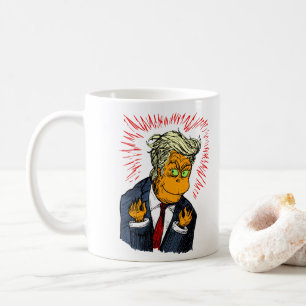 Taza de café divertida del navidad del triunfo