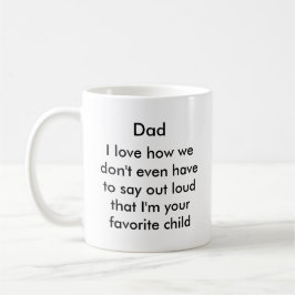 Taza de café divertida del papá