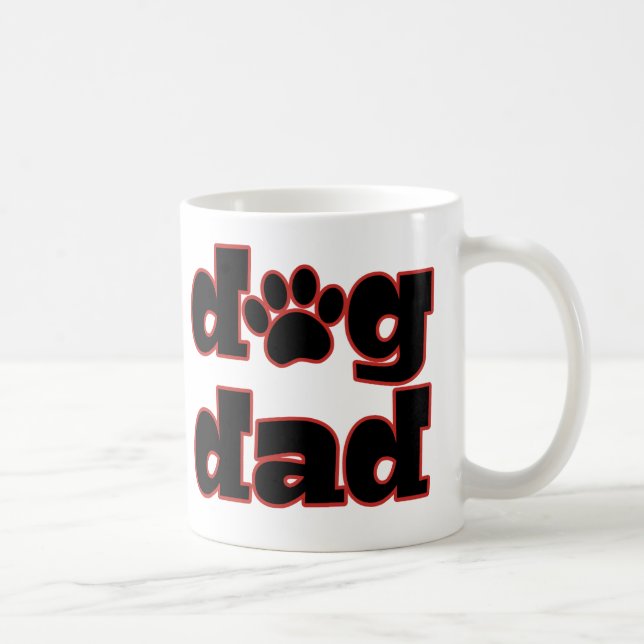 Taza de café divertida del papá del perro (Derecha)