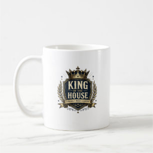 Taza de café divertida del rey de la casa, papá re
