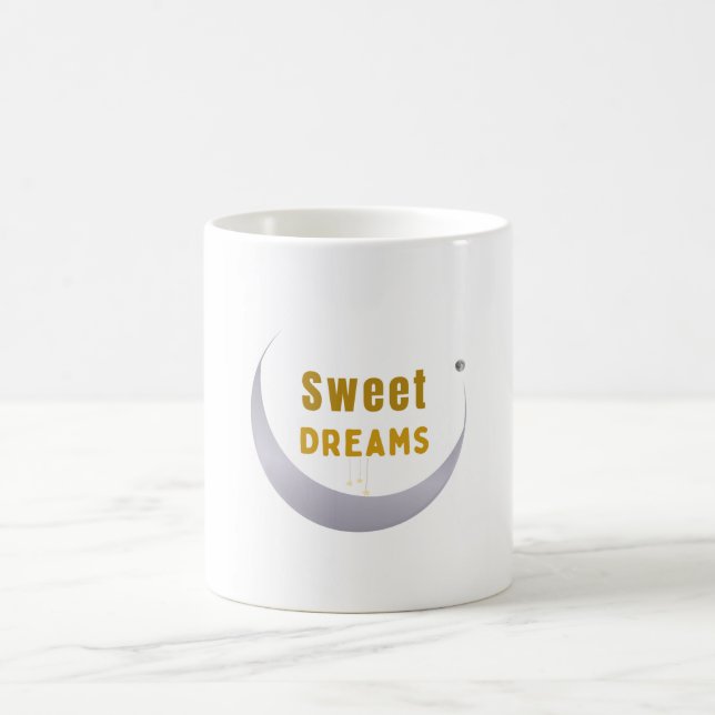 Taza de café divertida "dulces sueños" – para maña (Centro)
