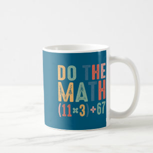 Taza De Café Divertida ecuación matemática escolar de 100 días