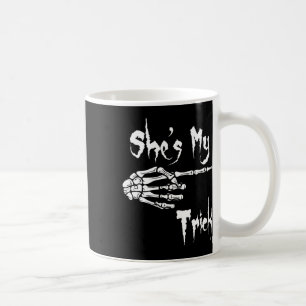 Taza De Café Divertida Ella Es Mi Esqueleto De Truco Halloween