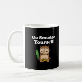 Taza De Café Divertida Espiritual Anda Fumiga Tú Misma Búho Med